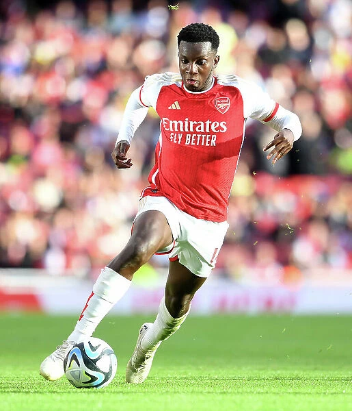 Arsenal's Eddie Nketiah Stars in Arsenal FC's Victory over AS Monaco: Emirates Cup 2023-24