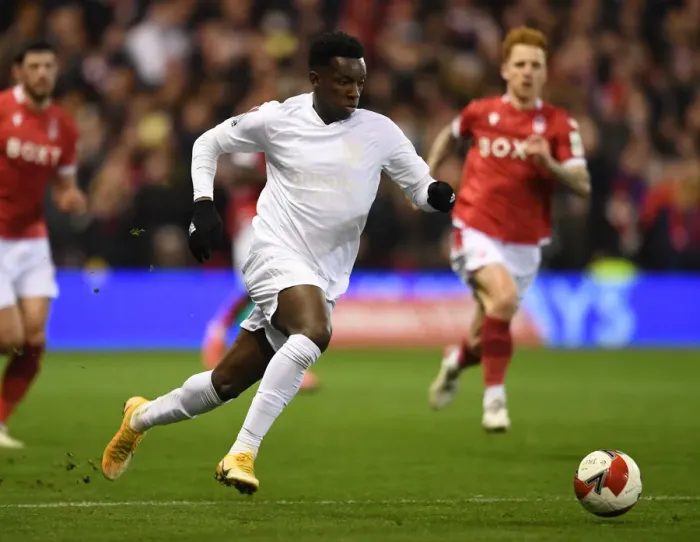Framed Print : Arsenal's Eddie Nketiah Stars in FA Cup Triumph over Nottingham Forest (2021-22)