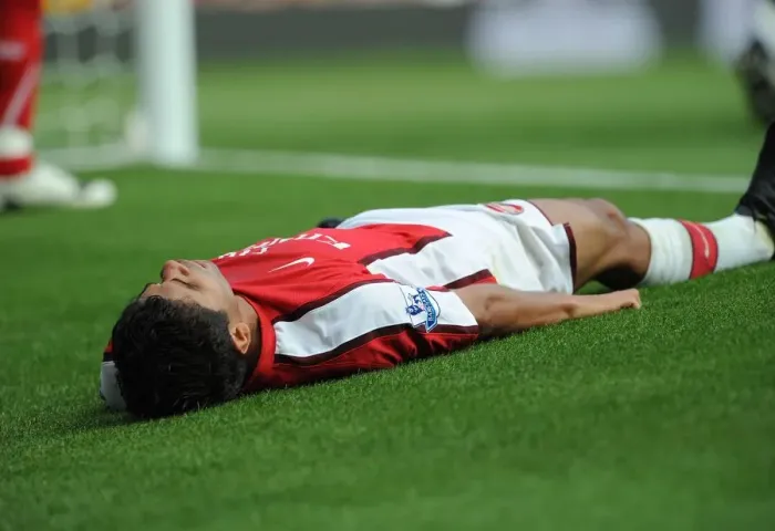Framed Print : Arsenal's Eduardo Scores in 4-1 Victory over Portsmouth at Emirates Stadium, Barclays Premier League, 2009