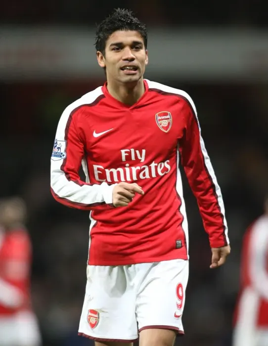 Framed Print : Arsenal's Eduardo Scores Brace in 4-0 FA Cup Victory over Cardiff City (2009) Framed Print : Arsenal's Eduardo Scores Brace in 4-0 FA Cup Victory over Cardiff City (2009)