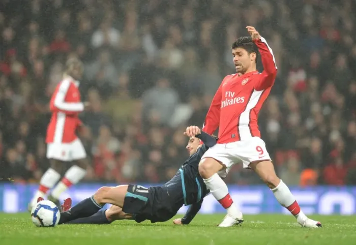 Framed Print : Arsenal's Eduardo Scores Against Former Team West Ham in 2010 Premier League Clash