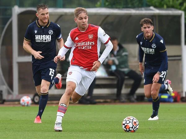 Arsenal's Emile Smith Rowe in Action: Pre-Season Clash against Millwall (2021-22)