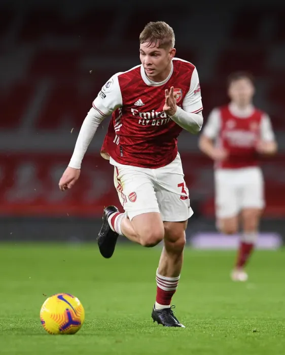 Framed Print : Arsenal's Emile Smith Rowe in Action against Chelsea - Premier League 2020-21