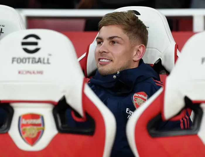 Framed Print : Arsenal's Emile Smith Rowe Gears Up for Arsenal v Southampton Clash in the Premier League