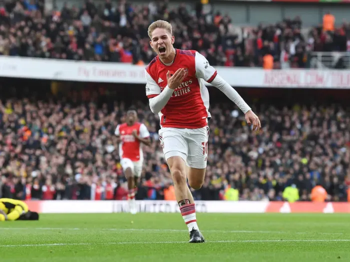 Framed Print : Arsenal's Emile Smith Rowe Scores Thriller Against Watford in Premier League