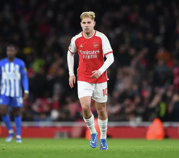 Arsenal FC Print: Emile Smith Rowe Shines (2023-24). Art Prints