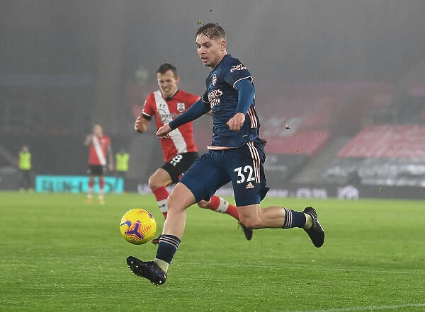 Arsenal's Emile Smith Rowe Shines in Empty St. Mary's Stadium During Southampton Clash (2020-21)
