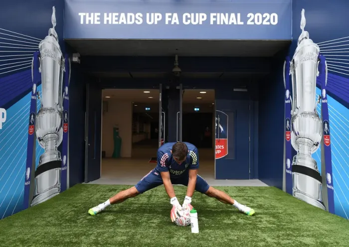 Framed Print : Arsenal's Emiliano Martinez Prepares for FA Cup Final Against Chelsea Amid Empty Wembley Stadium (Arsenal v Chelsea, FA Cup 2020) Framed Print : Arsenal's Emiliano Martinez Prepares for FA Cup Final Against Chelsea Amid Empty Wembley Stadium (Arsenal v Chelsea, FA Cup 2020)