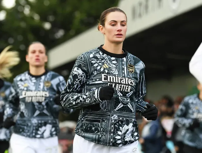 Framed Print : Arsenal's Emily Fox Prepares for Battle Against Watford Women in FA Cup Match Framed Print : Arsenal's Emily Fox Prepares for Battle Against Watford Women in FA Cup Match