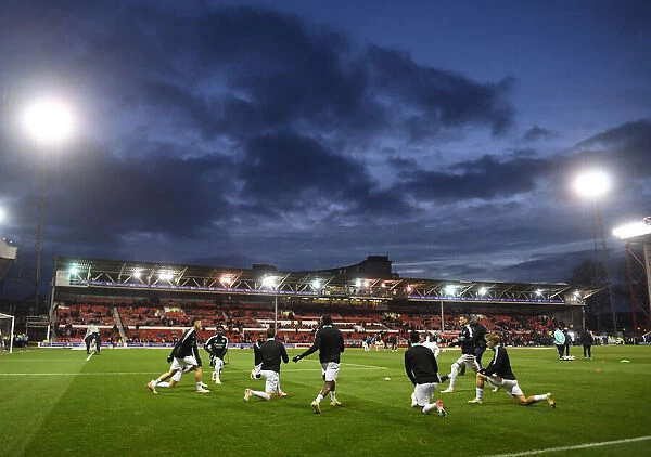 Arsenal's Emirates FA Cup Preparation: Players Warm Up Ahead of Nottingham Forest Showdown