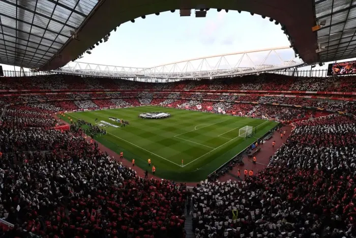 Framed Print : Arsenal's Emirates Stadium Awaits Valencia in Europa League Semi-Final