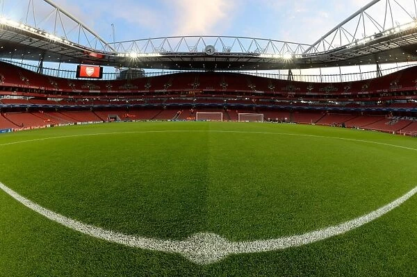 Arsenal's Emirates Stadium: Battle Ground for Champions League Clash Against Borussia Dortmund (2013-14)