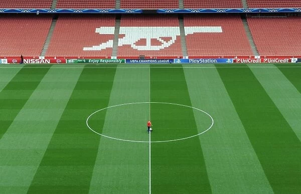 Arsenal's Emirates Stadium: Battle-Ready Pitch for UCL Qualifiers (2014) - Arsenal vs. Besiktas