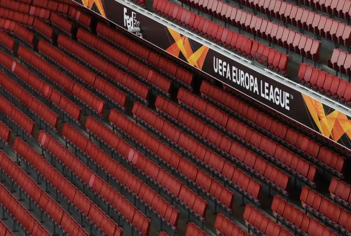 Framed Print : Arsenal's Emirates Stadium: Battleground for Europa League Clash Against Olympiacos