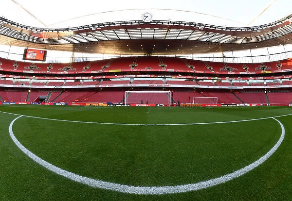 Arsenal's Emirates Stadium: Clock End Goalmouth Awaits Burnley's Challenge (Arsenal v Burnley, Premier League 2018-19)