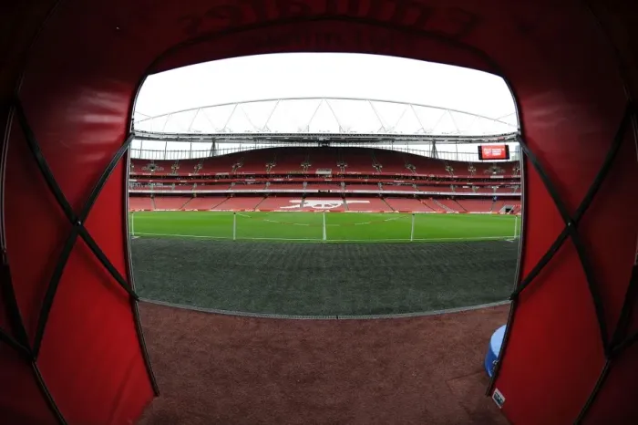Framed Print : Arsenal's Emirates Stadium: A Peek from the Players Tunnel (Arsenal v Queens Park Rangers, 2014-15) Framed Print : Arsenal's Emirates Stadium: A Peek from the Players Tunnel (Arsenal v Queens Park Rangers, 2014-15)