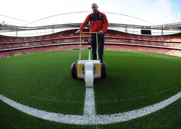 Arsenal's Emirates Stadium: Pre-Match Pitch Preparation vs. Bournemouth (2015-16)