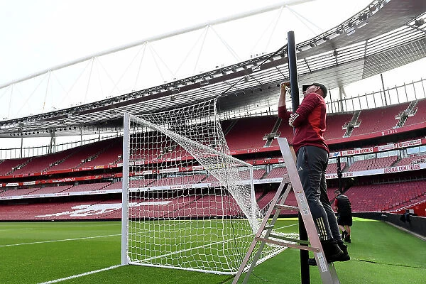 Arsenal's Emirates Stadium: Preparing for Arsenal v Fulham (2023-24)