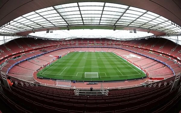 Arsenal's Emirates Stadium Readies for FC Basel in the UEFA Champions League