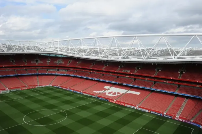 Framed Print : Arsenal's Emirates Stadium Ready for Udinese Clash in 2011-12 UEFA Champions League Framed Print : Arsenal's Emirates Stadium Ready for Udinese Clash in 2011-12 UEFA Champions League