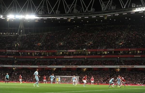 Arsenal's Emirates Stadium: A Sea of Red during Capital One Cup Clash against Coventry City (2012-13)