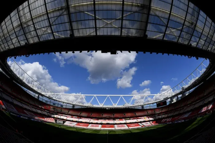 Framed Print : Arsenal's Emirates Stadium: Empty Seats in UEFA Europa League Semi-Final Against Villarreal CF Framed Print : Arsenal's Emirates Stadium: Empty Seats in UEFA Europa League Semi-Final Against Villarreal CF