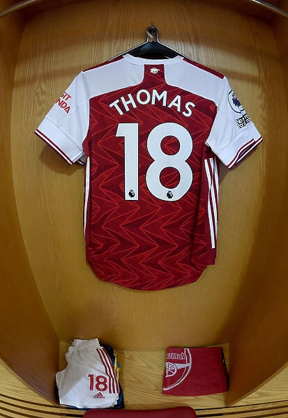Arsenal's Empty Emirates: Thomas Partey's Hanging Shirt in the Silent Arena (Arsenal v Leicester City, 2020-21)