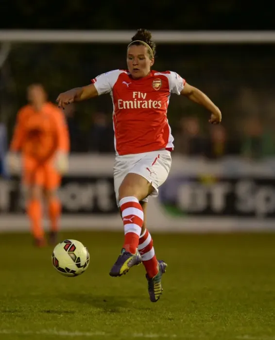 Framed Print : Arsenal's Emma Mitchell Goes Head-to-Head with Chelsea Ladies in WSL Clash Framed Print : Arsenal's Emma Mitchell Goes Head-to-Head with Chelsea Ladies in WSL Clash