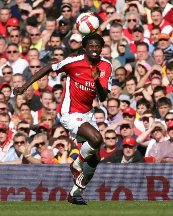 Framed Print : Arsenal's Emmanuel Adebayor Scores in 2:0 Victory over Manchester City, Barclays Premier League, Emirates Stadium, 2009 Framed Print : Arsenal's Emmanuel Adebayor Scores in 2:0 Victory over Manchester City, Barclays Premier League, Emirates Stadium, 2009