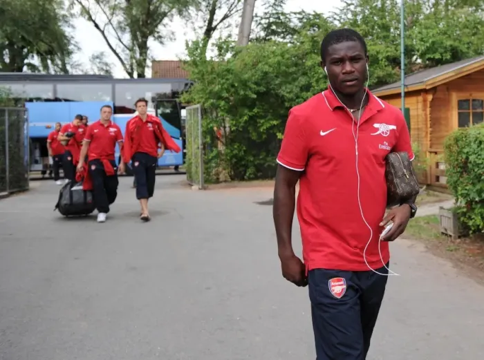 Framed Print : Arsenal's Emmanuel Frimpong Shines in 4-0 Victory over SC Neusiedl Framed Print : Arsenal's Emmanuel Frimpong Shines in 4-0 Victory over SC Neusiedl
