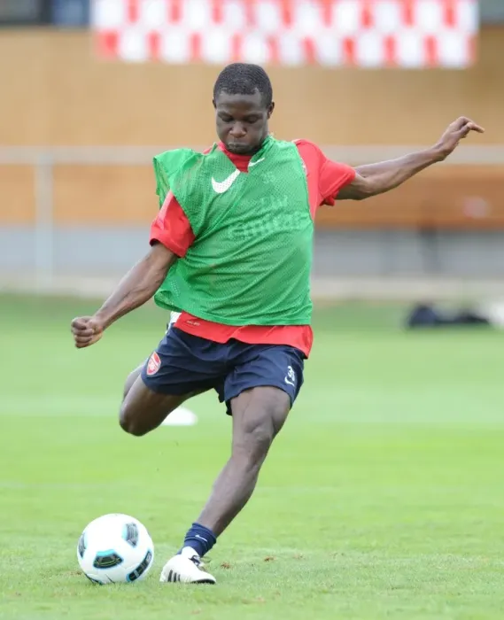 Framed Print : Arsenal's Emmanuel Frimpong at Training Camp, Austria, 2010 Framed Print : Arsenal's Emmanuel Frimpong at Training Camp, Austria, 2010