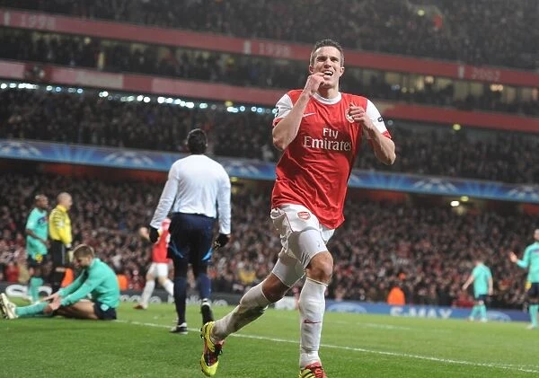 Arsenal's Epic Victory: Robin van Persie Stuns Barcelona with a Stunning Goal in the Champions League
