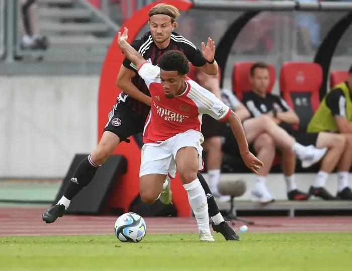 Framed Print : Arsenal's Ethan Nwaneri Steals the Show in Pre-Season Victory Against FC Nurnberg
