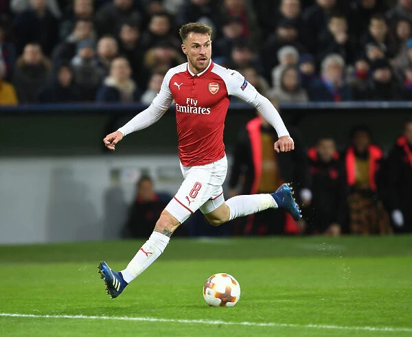 Arsenal's Europa League Battle: Aaron Ramsey Fights for Victory against CSKA Moscow (2018)
