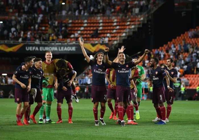 Framed Print : Arsenal's Europa League Glory: Unforgettable Victory over Valencia Framed Print : Arsenal's Europa League Glory: Unforgettable Victory over Valencia