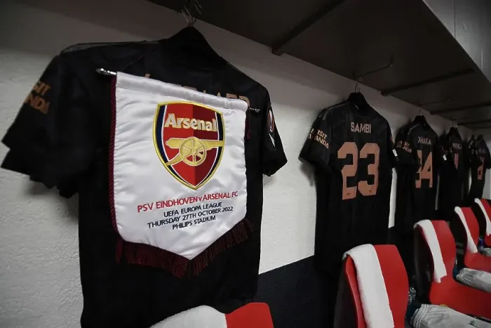 Framed Print : Arsenal's Europa League Group A Showdown: PSV Eindhoven vs Arsenal FC - Phillips Stadium, Eindhoven, 2022