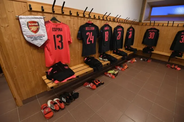 Framed Print : Arsenal's Europa League Kit: Prepared for Battle against Ostersunds FK