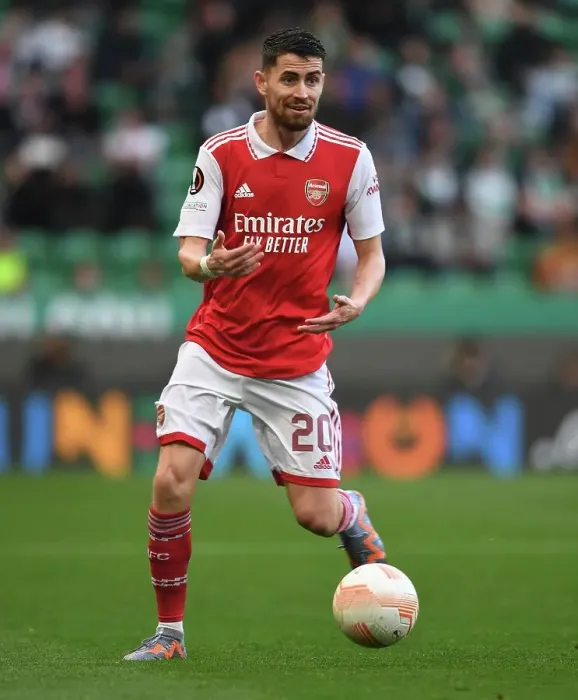 Framed Print : Arsenal's Europa League Showdown: Jorginho in Action vs Sporting CP, Lisbon 2023 Framed Print : Arsenal's Europa League Showdown: Jorginho in Action vs Sporting CP, Lisbon 2023
