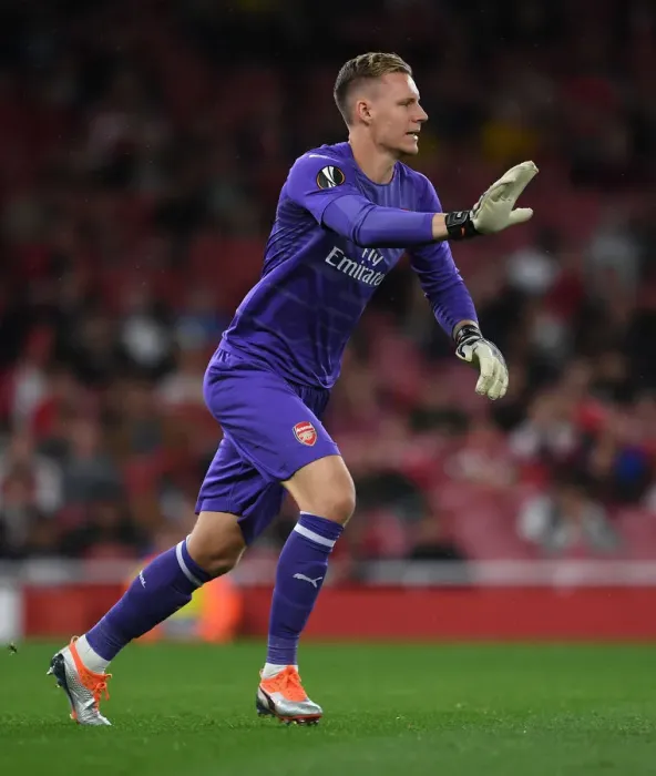 Framed Print : Arsenal's Europa League Star: Bernd Leno in Action Framed Print : Arsenal's Europa League Star: Bernd Leno in Action