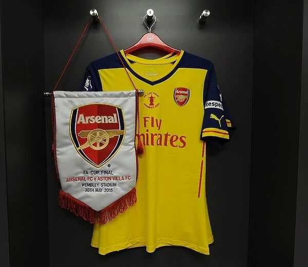 Arsenal's FA Cup Final Gear: Ready for Battle against Aston Villa at Wembley Stadium