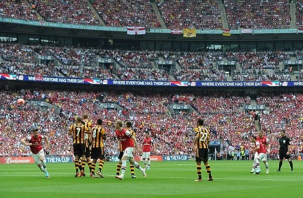 Arsenal's FA Cup Final Triumph: Santi Cazorla's Stunning Free Kick vs Hull City (2014)
