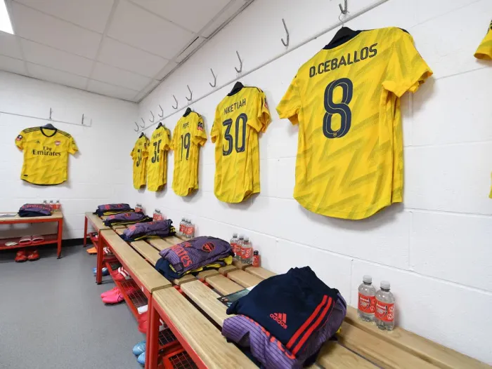 Framed Print : Arsenal's FA Cup Preparation: A Peek into the Changing Room before the AFC Bournemouth Showdown Framed Print : Arsenal's FA Cup Preparation: A Peek into the Changing Room before the AFC Bournemouth Showdown