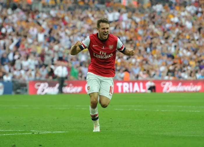 Framed Print : Arsenal's FA Cup Triumph: Ramsey's Epic Goal vs. Hull City (2014)