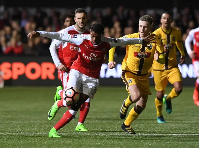 Framed Print : Arsenal's FA Cup Upset: Jeff Reine-Adelaide's Star Performance Against Sutton United
