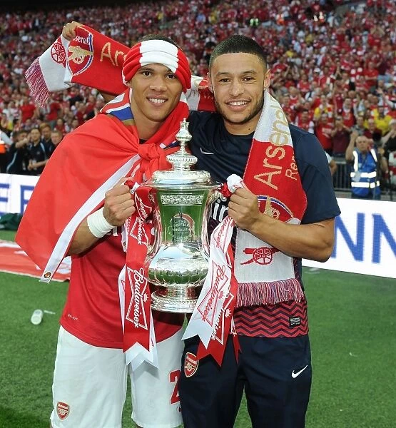 Arsenal's FA Cup Victory: Gibbs and Oxlade-Chamberlain's Jubilant Moment
