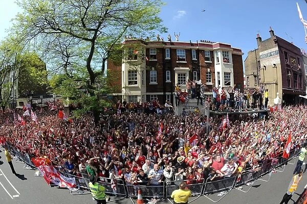 Arsenal's FA Cup Victory Parade: Celebrating Triumph in London, 2014