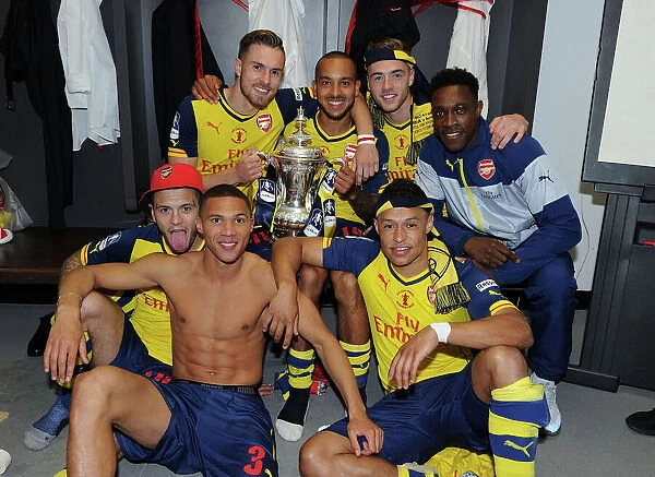 Arsenal's FA Cup Victory: The Unforgettable Moment of Jack, Kieran, Aaron, Theo, Calum, Alex, and Danny's Celebration