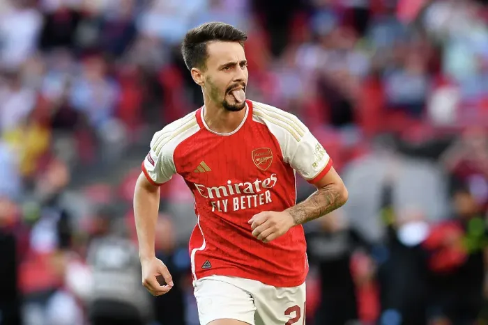 Framed Print : Arsenal's Fabio Vieira Celebrates Winning Penalty in Community Shield Thriller: Arsenal 4-4 Manchester City Framed Print : Arsenal's Fabio Vieira Celebrates Winning Penalty in Community Shield Thriller: Arsenal 4-4 Manchester City