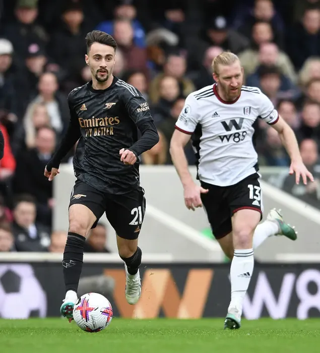 Framed Print : Arsenal's Fabio Vieira: Midfield Brilliance Shines in Victory over Fulham (2022-23 Premier League) Framed Print : Arsenal's Fabio Vieira: Midfield Brilliance Shines in Victory over Fulham (2022-23 Premier League)