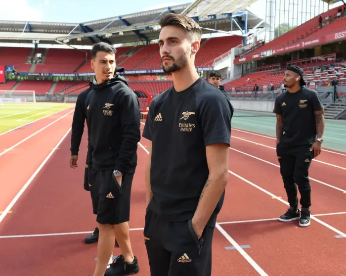 Framed Print : Arsenal's Fabio Vieira Readies for FC Nurnberg Pre-Season Clash